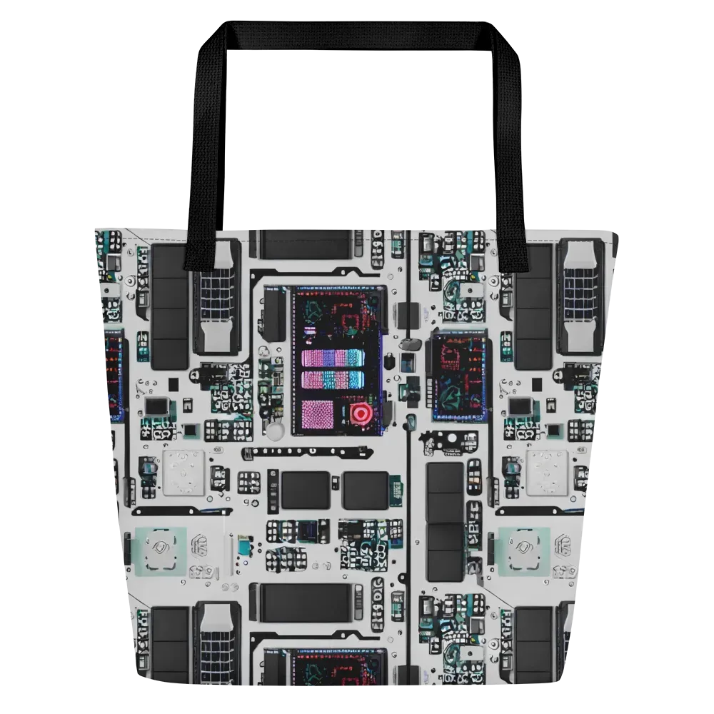 Wired Wonders on Large Tote Bag W/ Pocket — Front