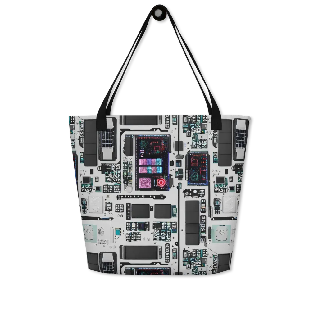 Wired Wonders on Large Tote Bag W/ Pocket — Front