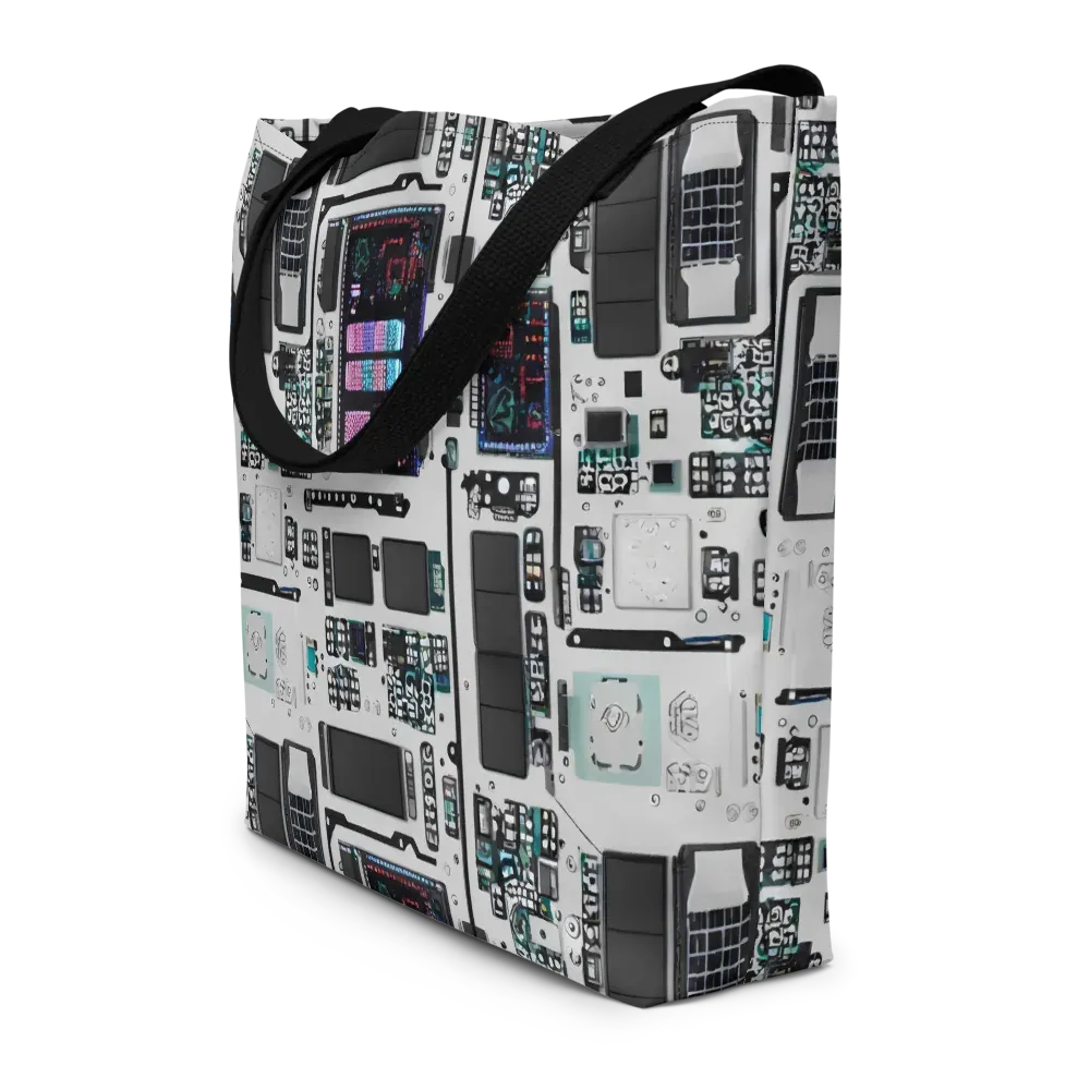 Wired Wonders on Large Tote Bag W/ Pocket — Front