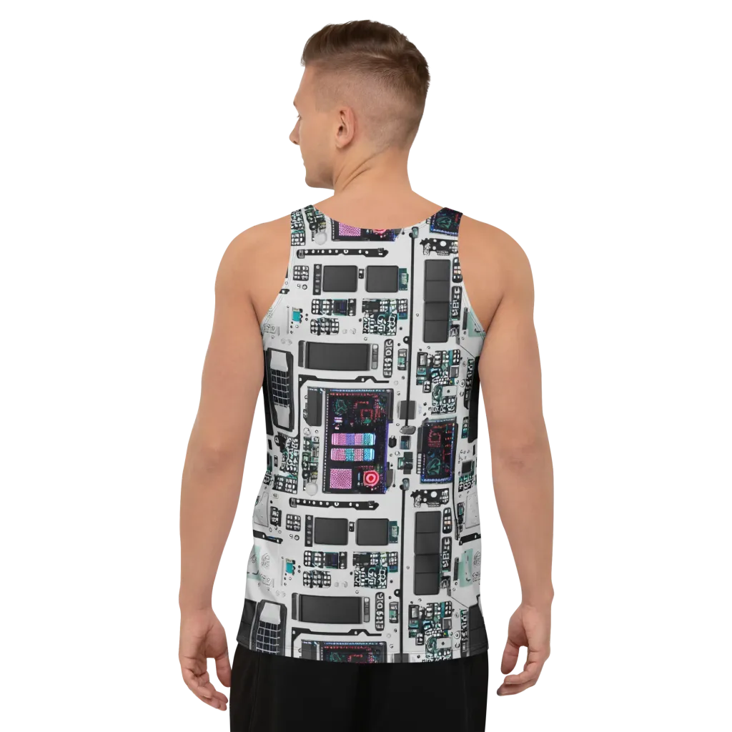 Wired Wonders on Men's Tank Top — Back