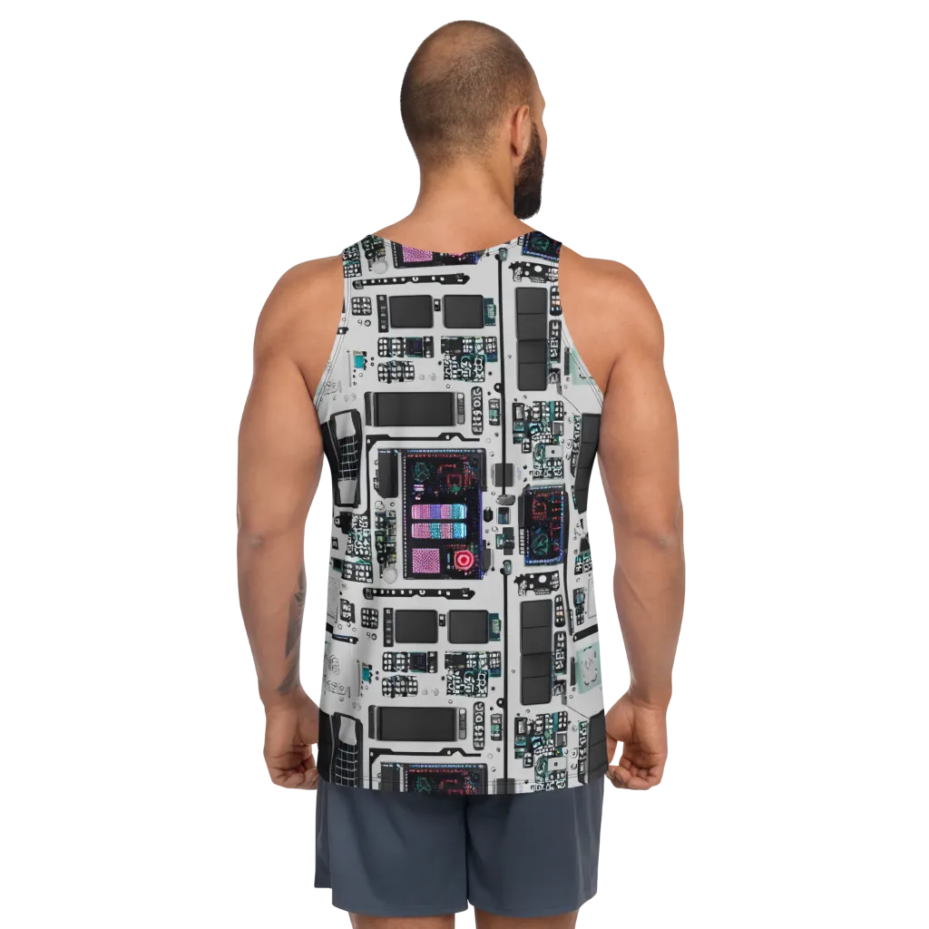 Wired Wonders on Men's Tank Top — Back