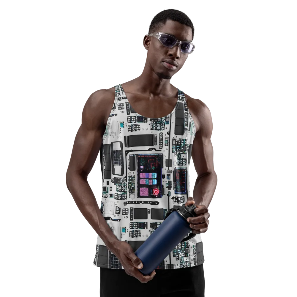 Wired Wonders on Men's Tank Top — Front