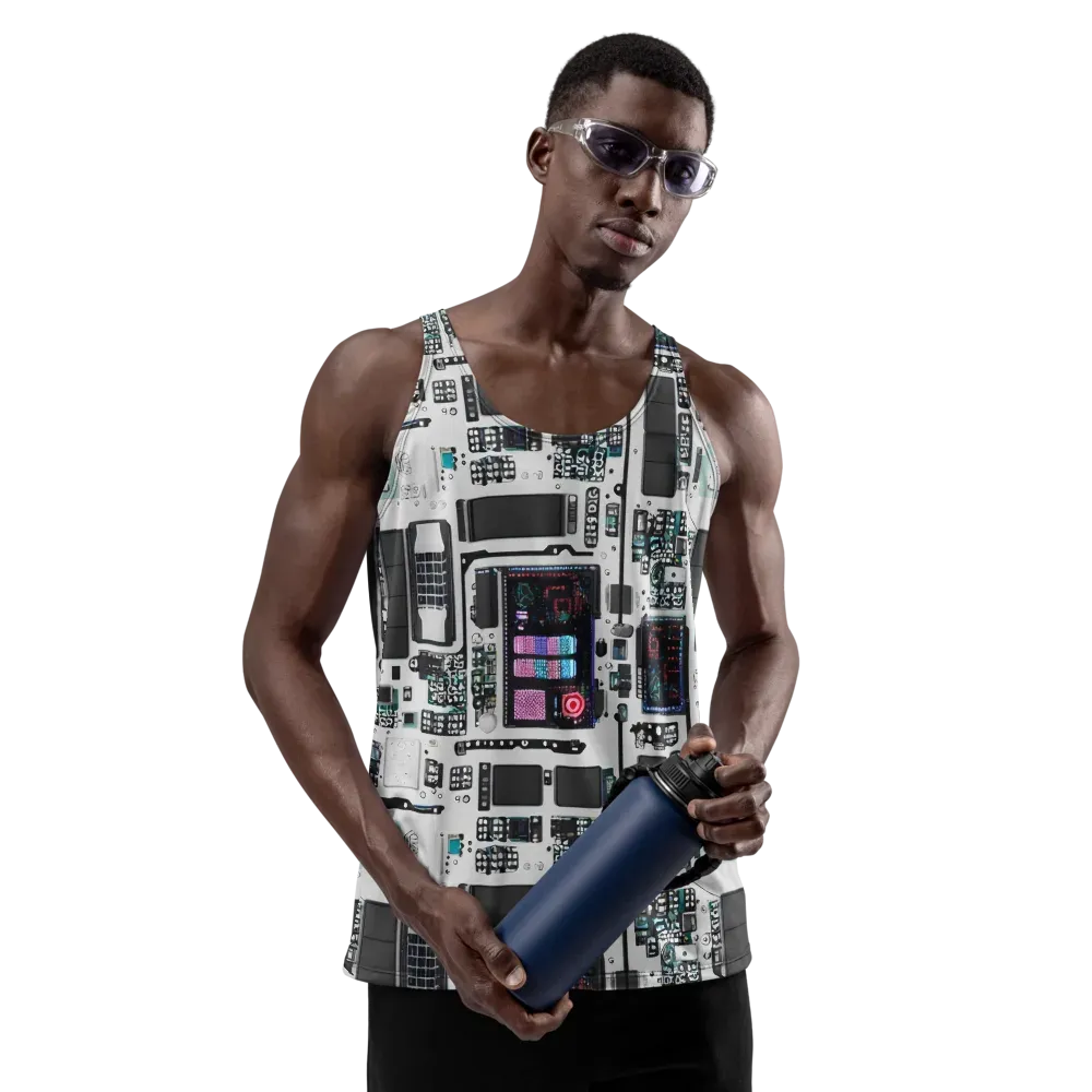 Wired Wonders on Men's Tank Top — Front