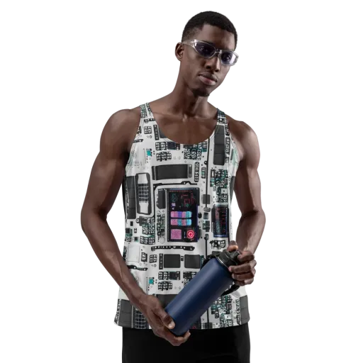 Wired Wonders on a Men's Tank Top