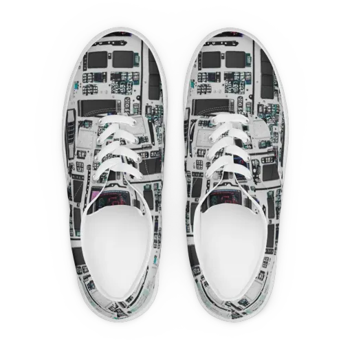 Wired Wonders on a Men's Lace-Up Canvas Shoes