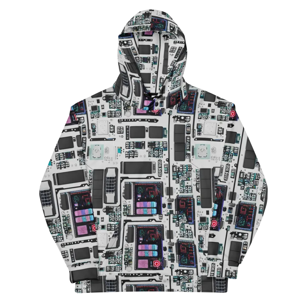 Wired Wonders on Cotton Hoodie — Front