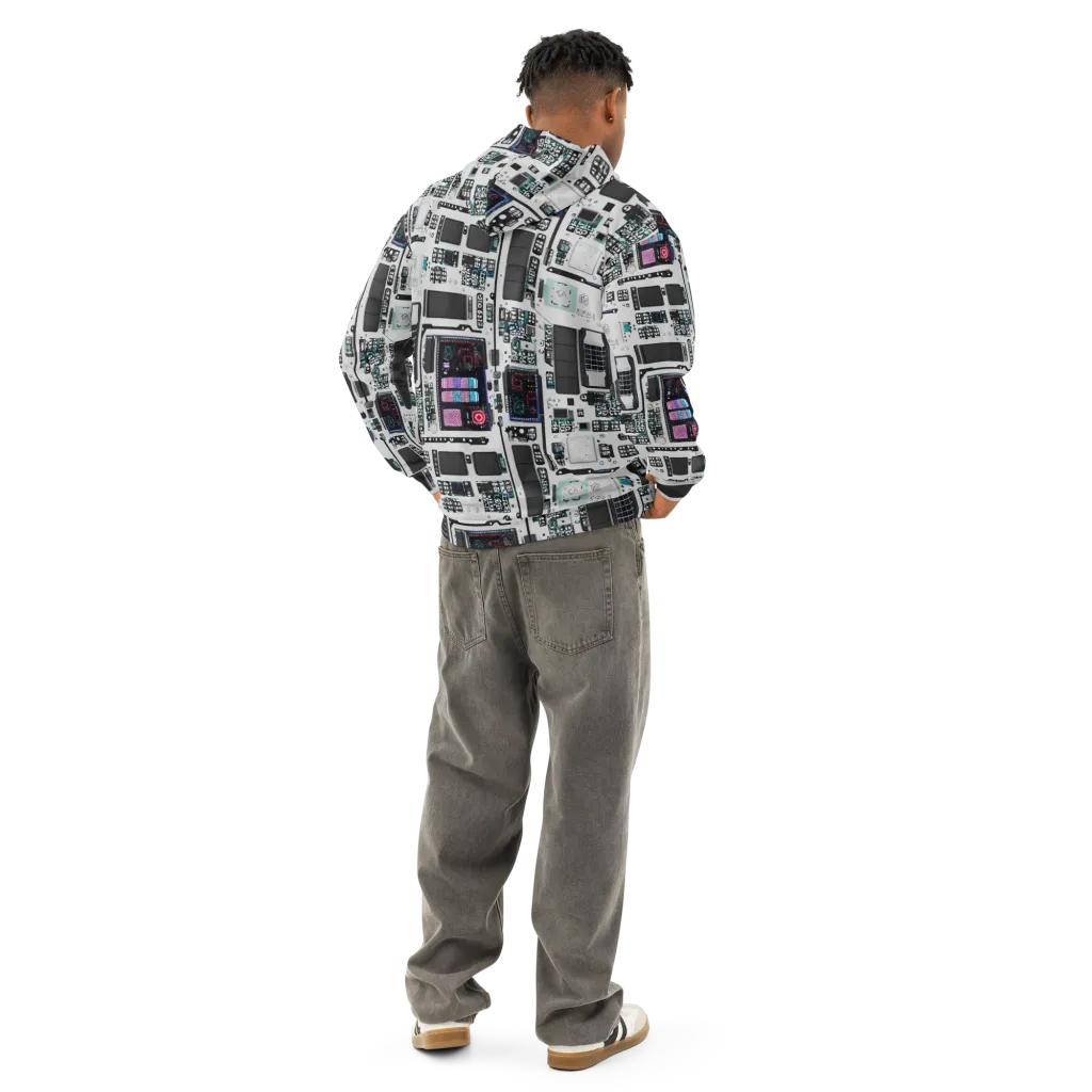 Wired Wonders on Cotton Hoodie — Back
