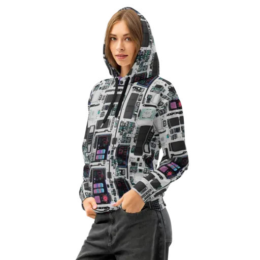 Wired Wonders on a Cotton Hoodie