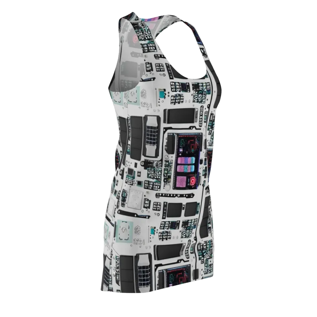 Wired Wonders on Racerback Dress — Front Side