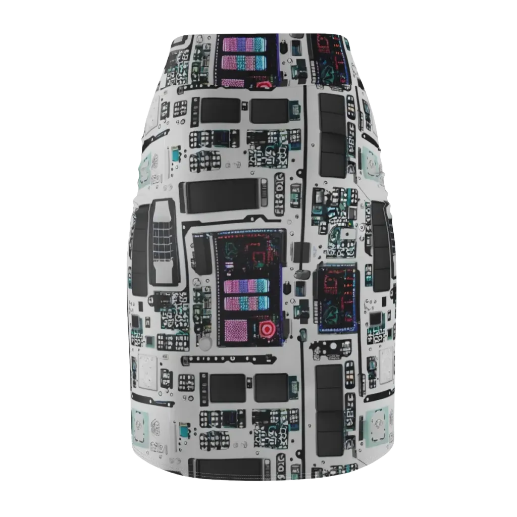 Wired Wonders on Pencil Skirt — Back