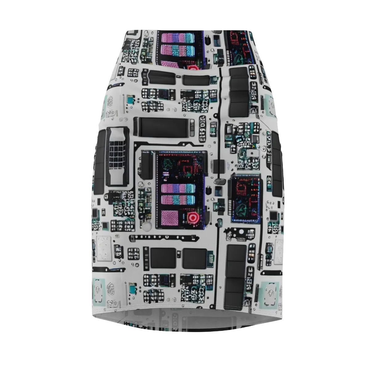 Wired Wonders on Pencil Skirt — Front