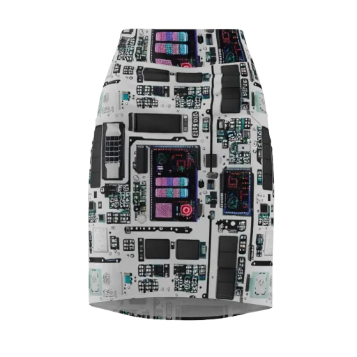 Wired Wonders on a Pencil Skirt