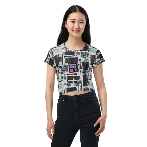 Wired Wonders on a Crop Tee