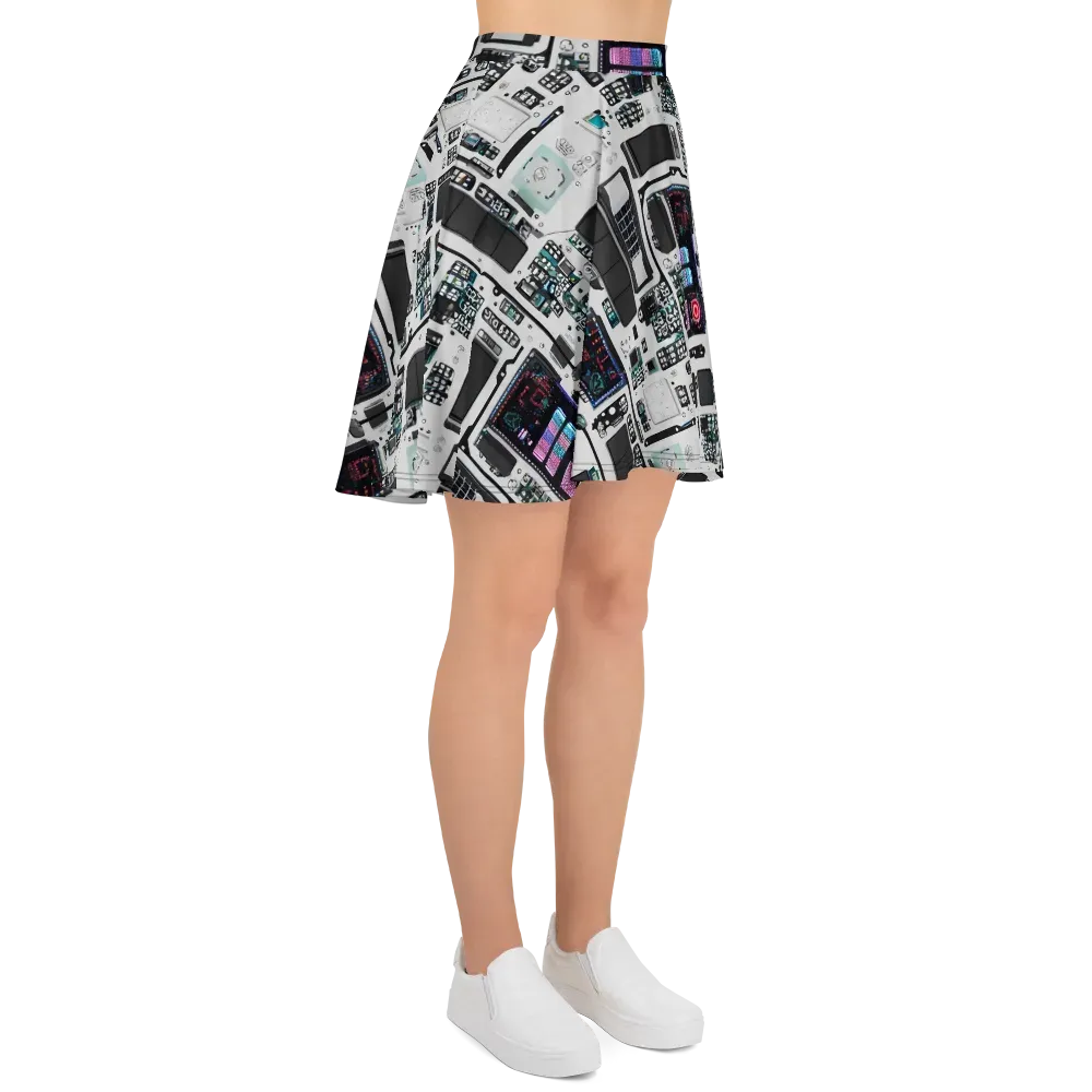 Wired Wonders on Skater Skirt — Right