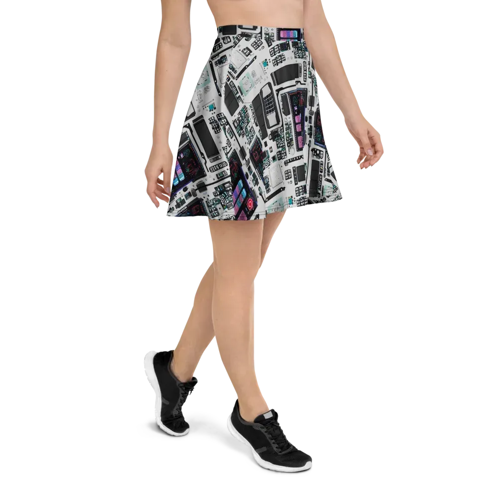 Wired Wonders on Skater Skirt — Right