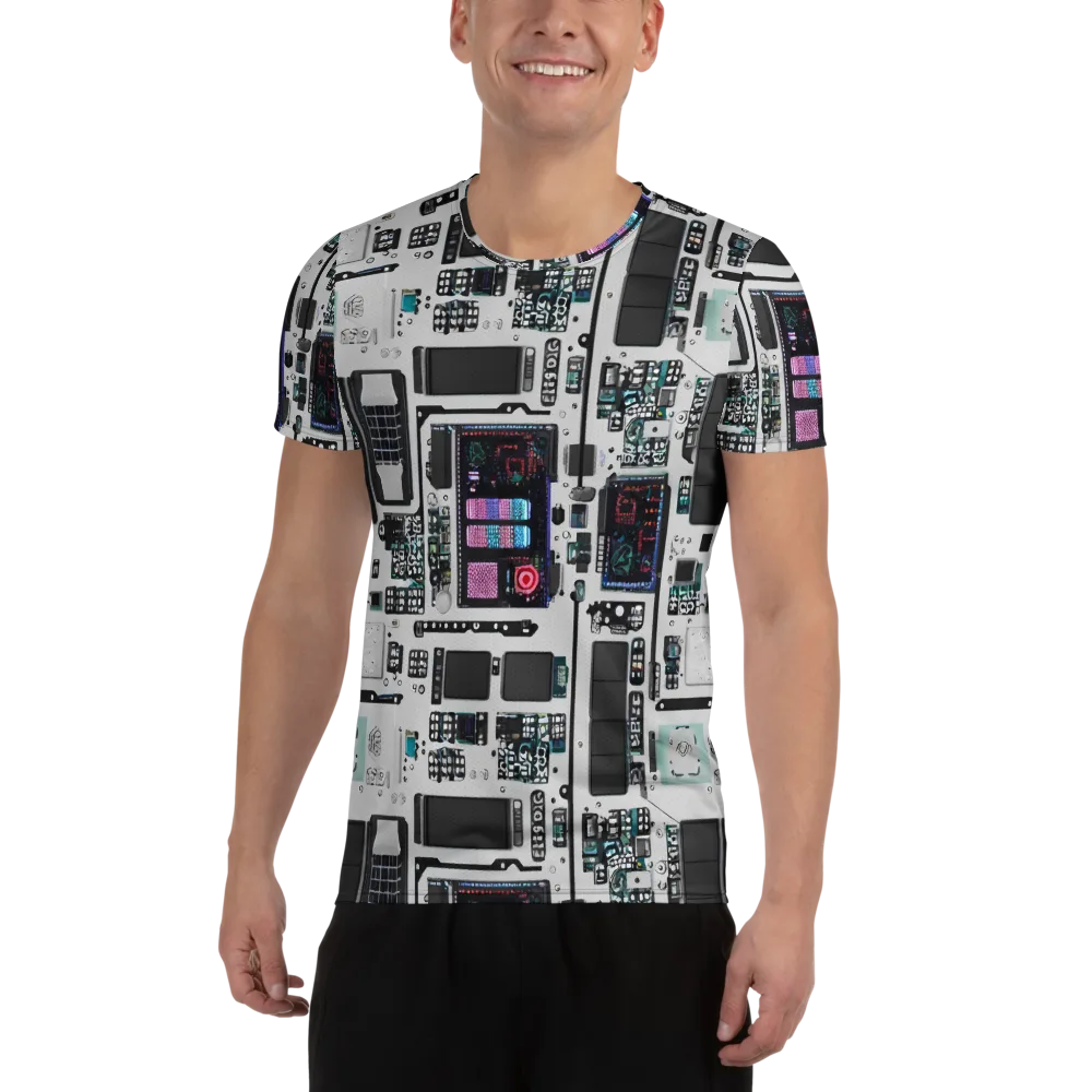 Wired Wonders on Men's Athletic T-Shirt — Front