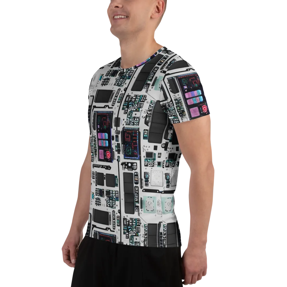 Wired Wonders on Men's Athletic T-Shirt — Left