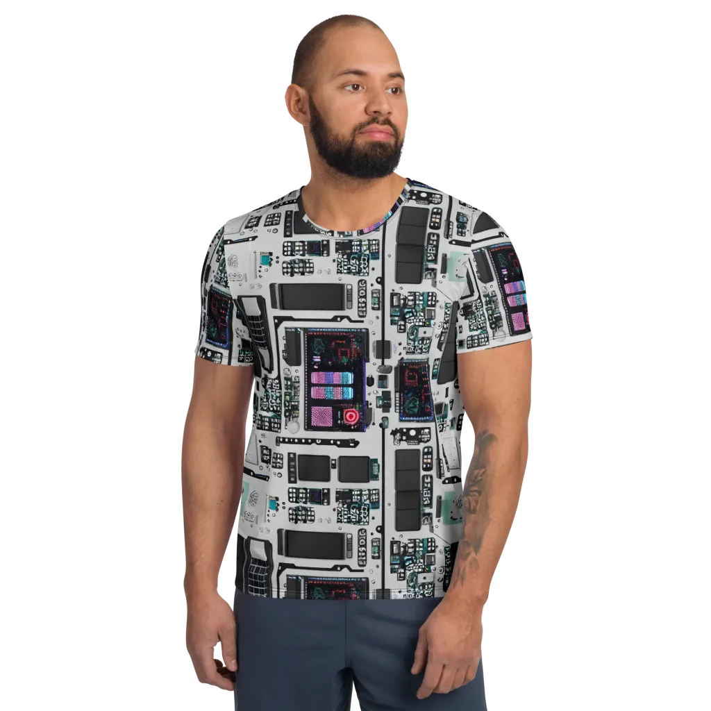 Wired Wonders on Men's Athletic T-Shirt — Front