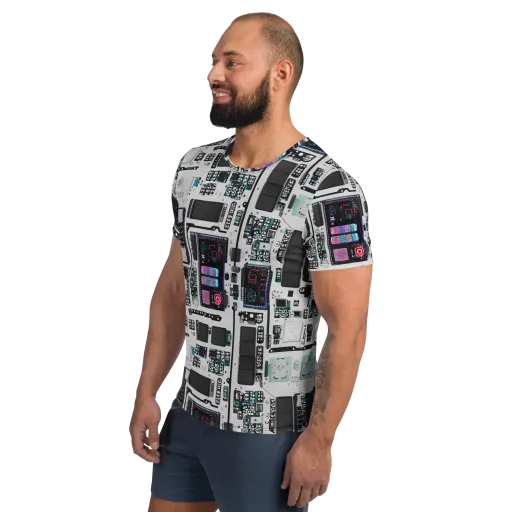 Wired Wonders on a Men's Athletic T-Shirt