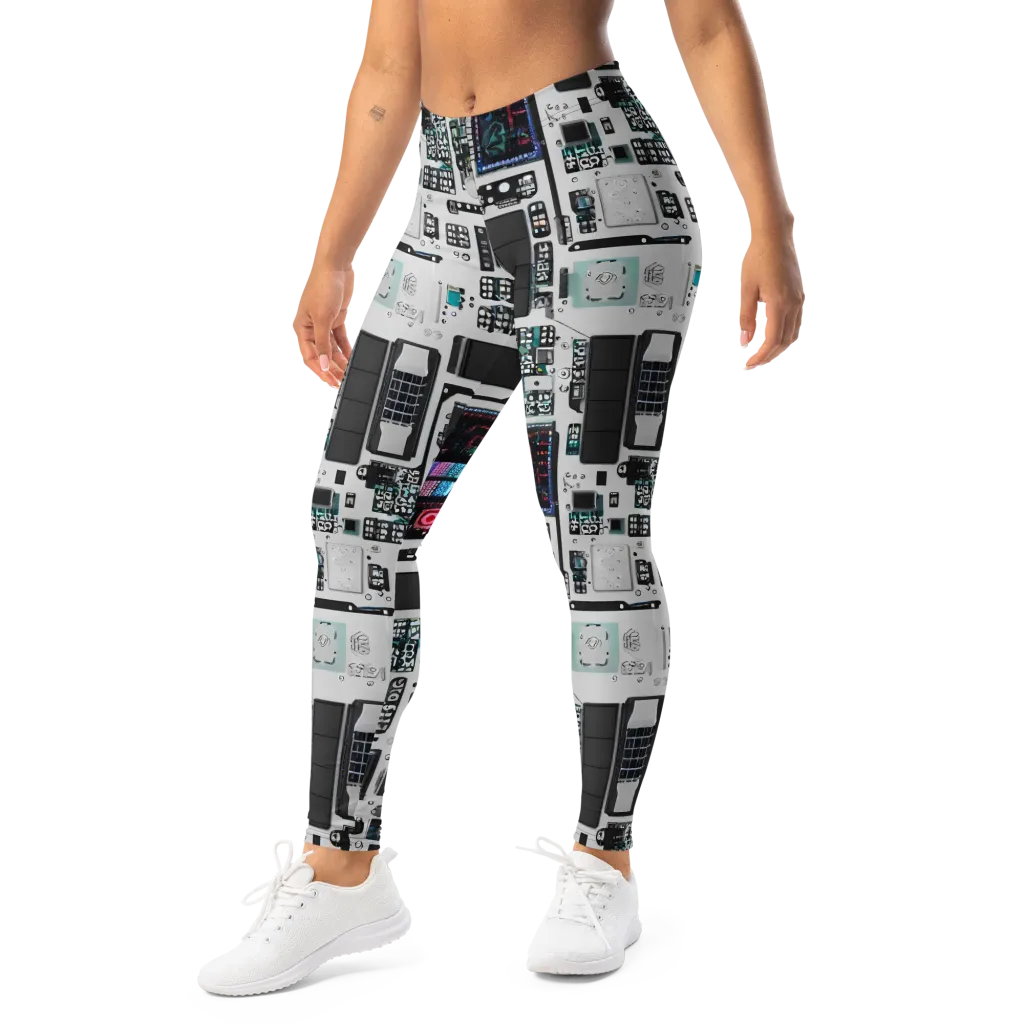 Wired Wonders on Leggings — Left Front