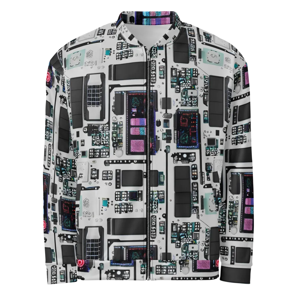 Wired Wonders on Bomber Jacket — Front
