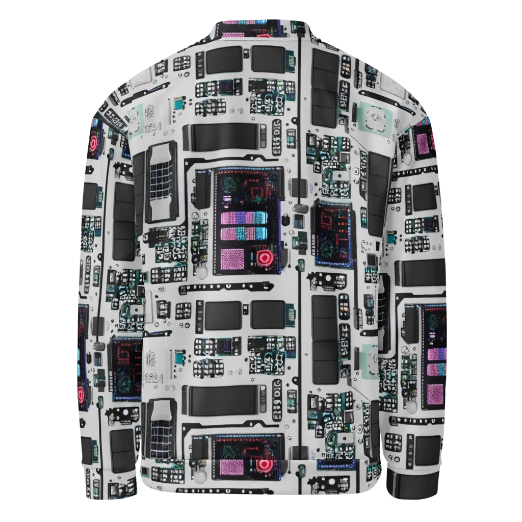 Wired Wonders on Bomber Jacket — Back
