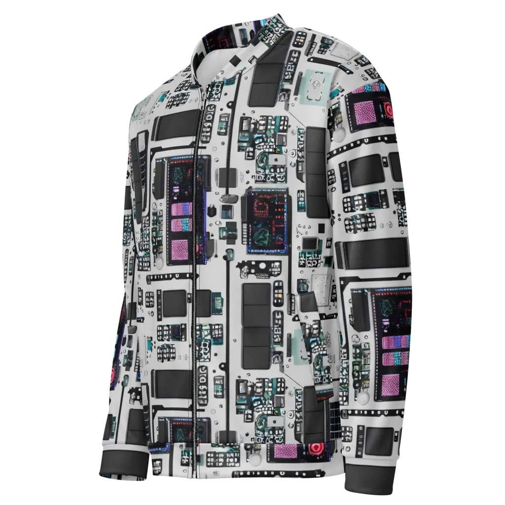 Wired Wonders on Bomber Jacket — Left Front
