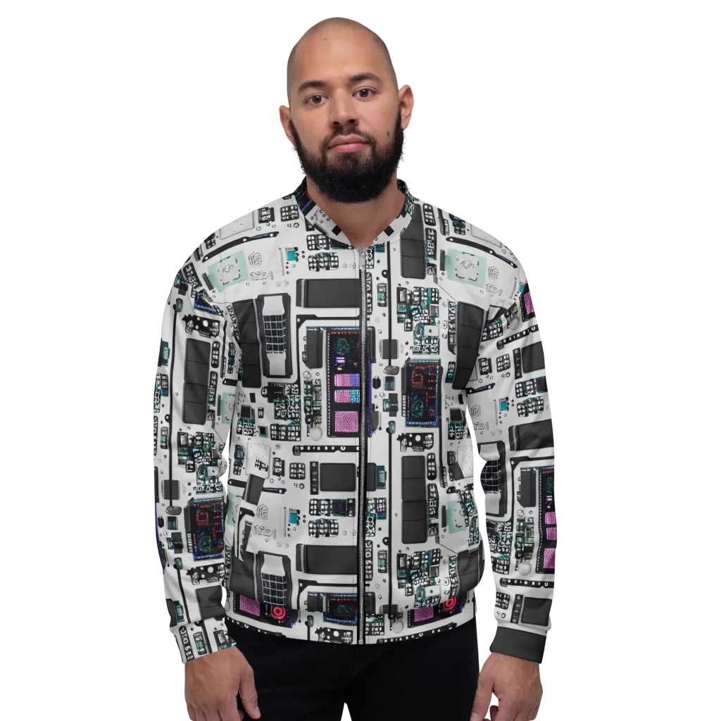 Wired Wonders on Bomber Jacket — Front