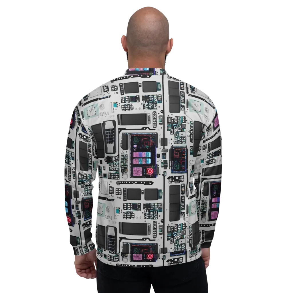 Wired Wonders on Bomber Jacket — Back