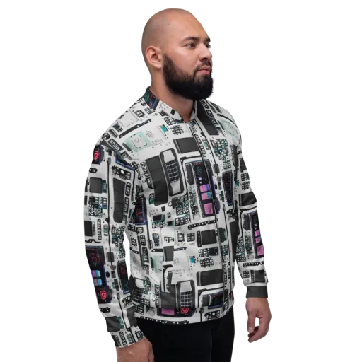 Wired Wonders on a Bomber Jacket