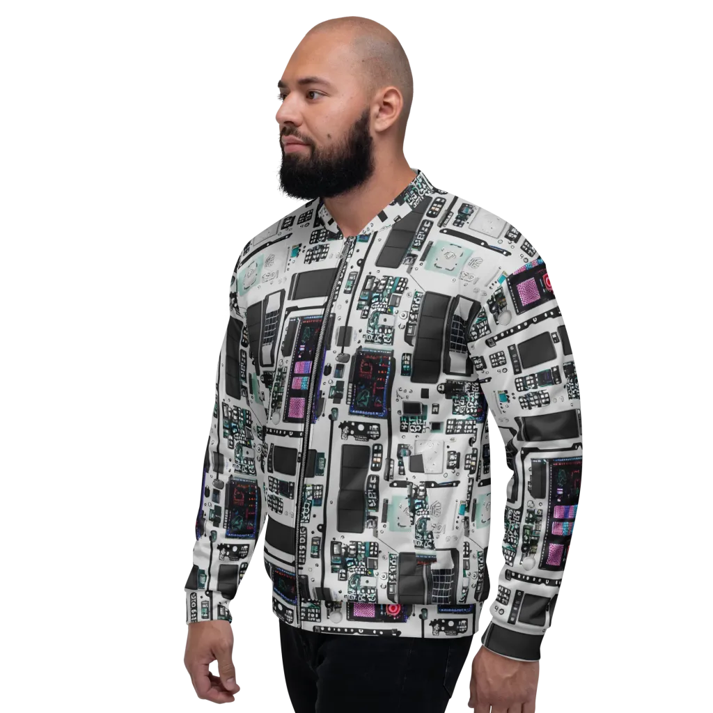 Wired Wonders on Bomber Jacket — Left
