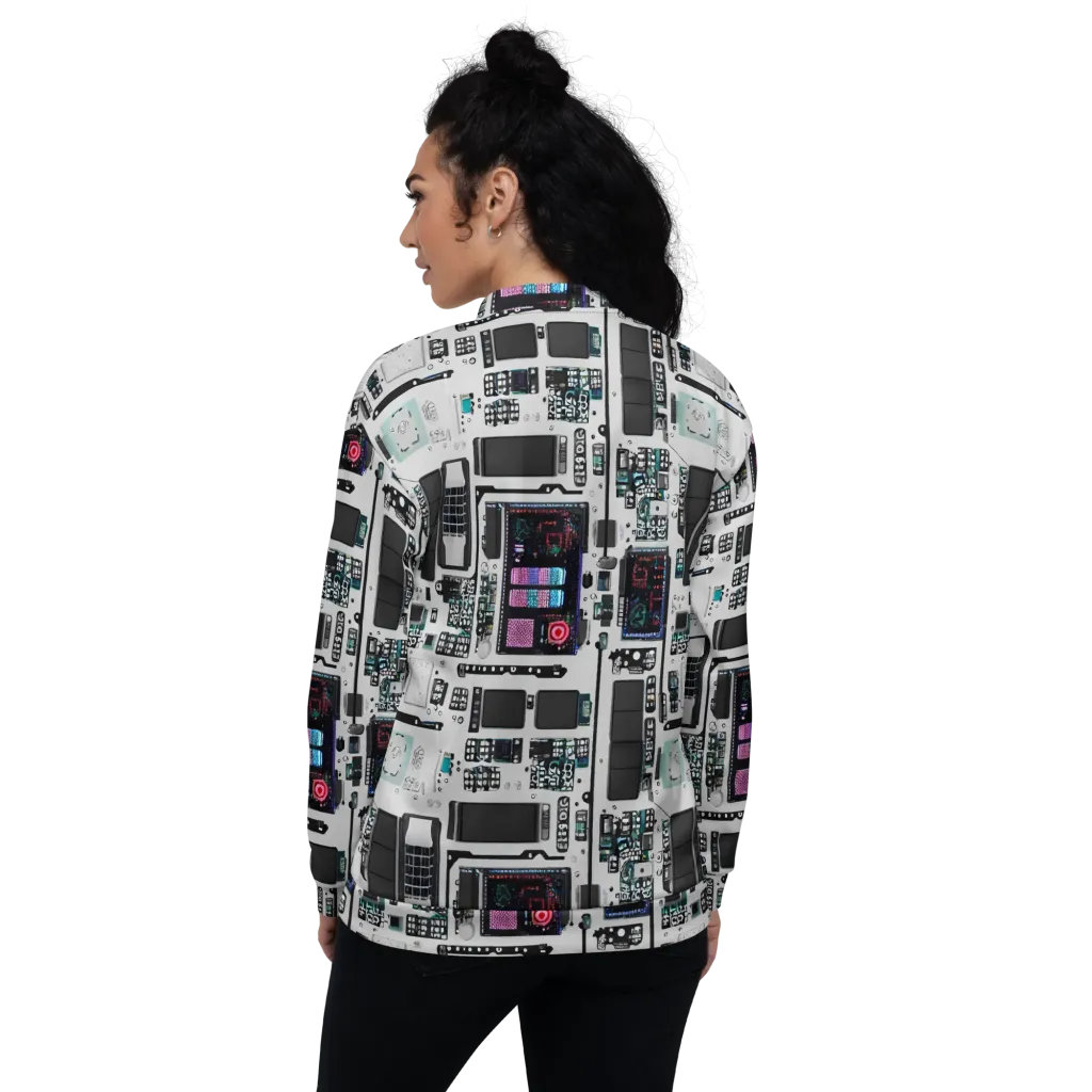 Wired Wonders on Bomber Jacket — Back