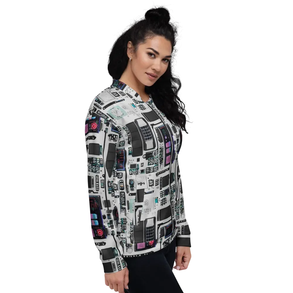 Wired Wonders on Bomber Jacket — Right