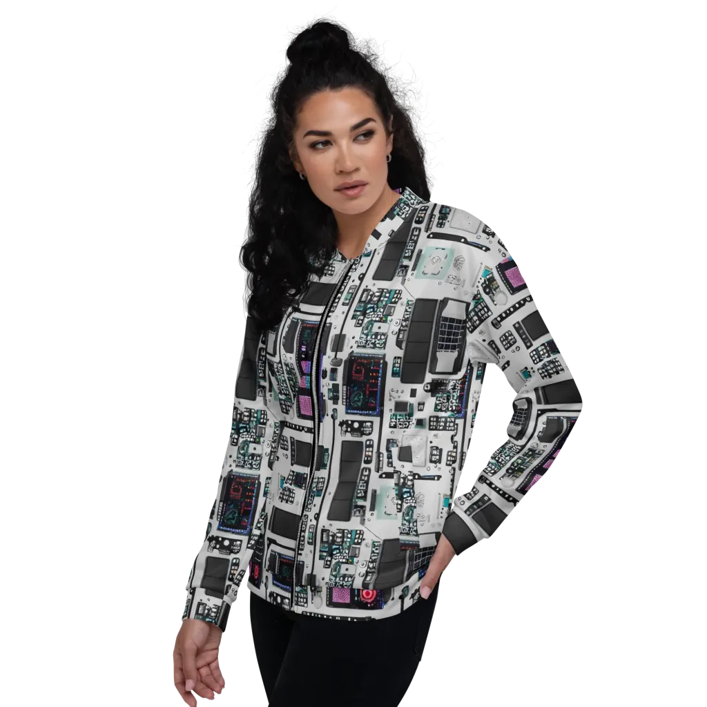 Wired Wonders on Bomber Jacket — Left