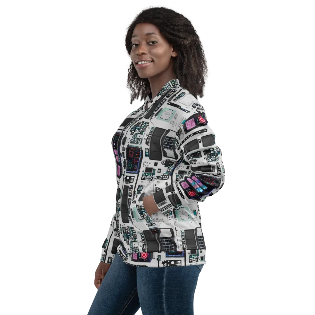Wired Wonders on Bomber Jacket — Left