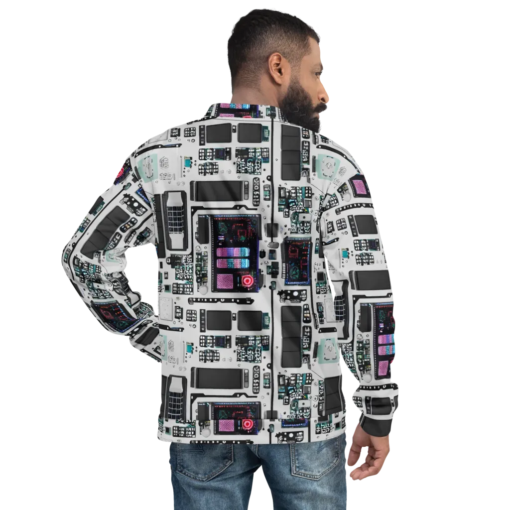 Wired Wonders on Bomber Jacket — Back