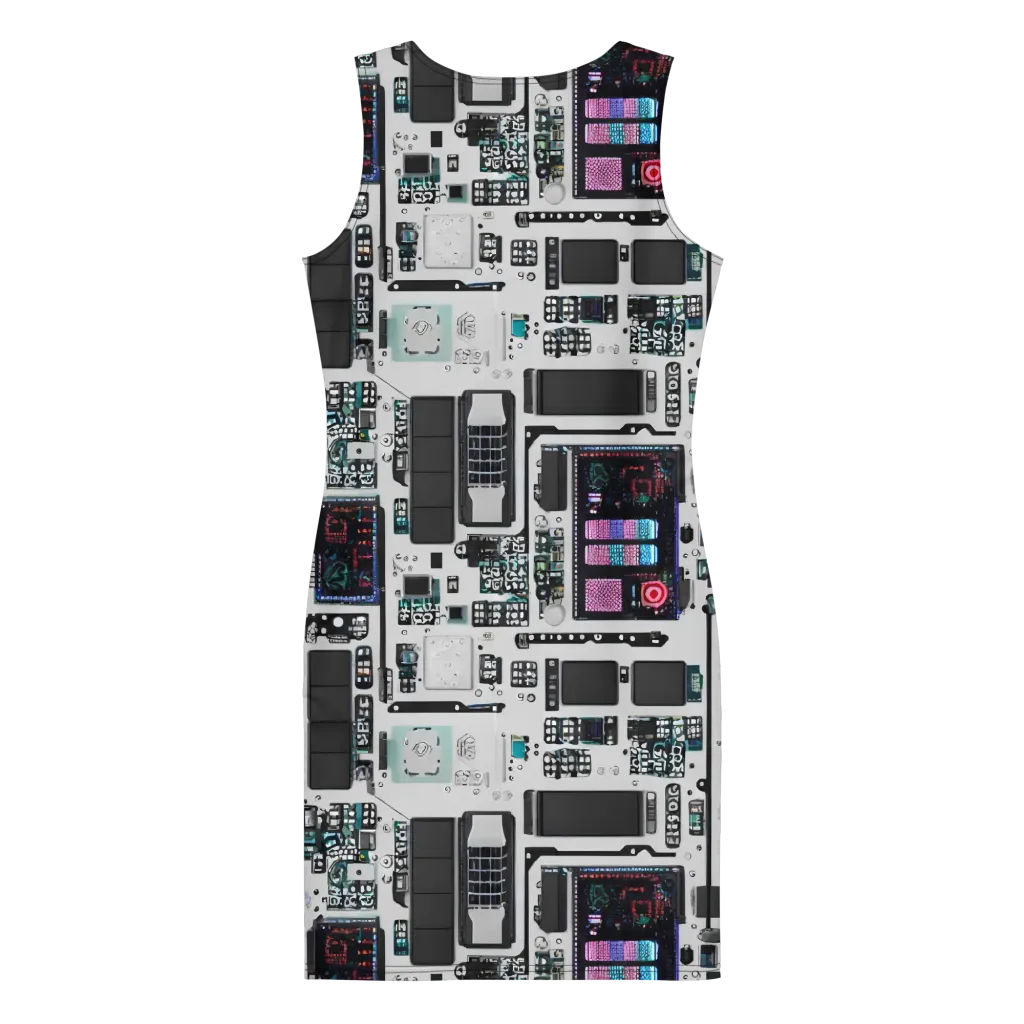 Wired Wonders on Bodycon Dress — Back