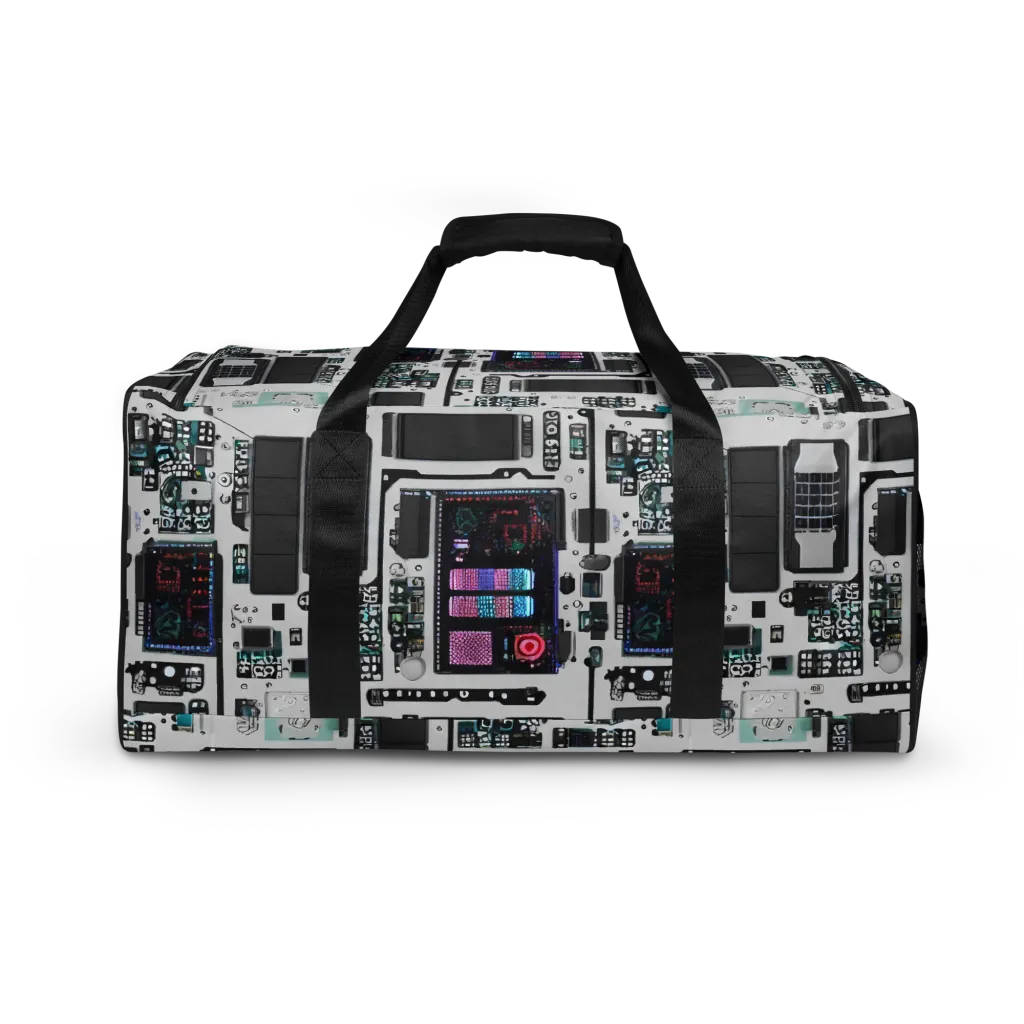 Wired Wonders on Duffle Bag — Back