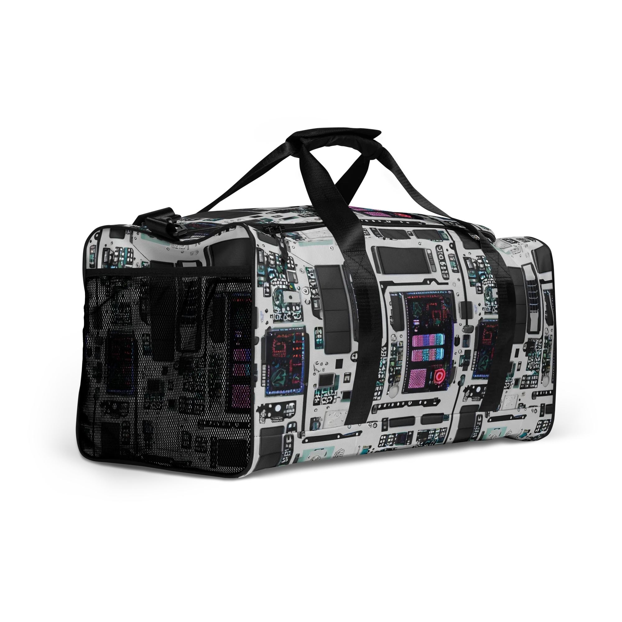 Wired Wonders on Duffle Bag — Right Front