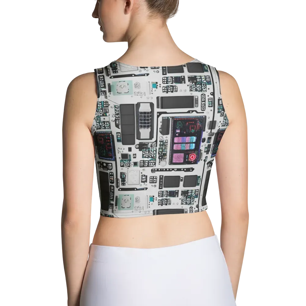 Wired Wonders on Crop Top — Back