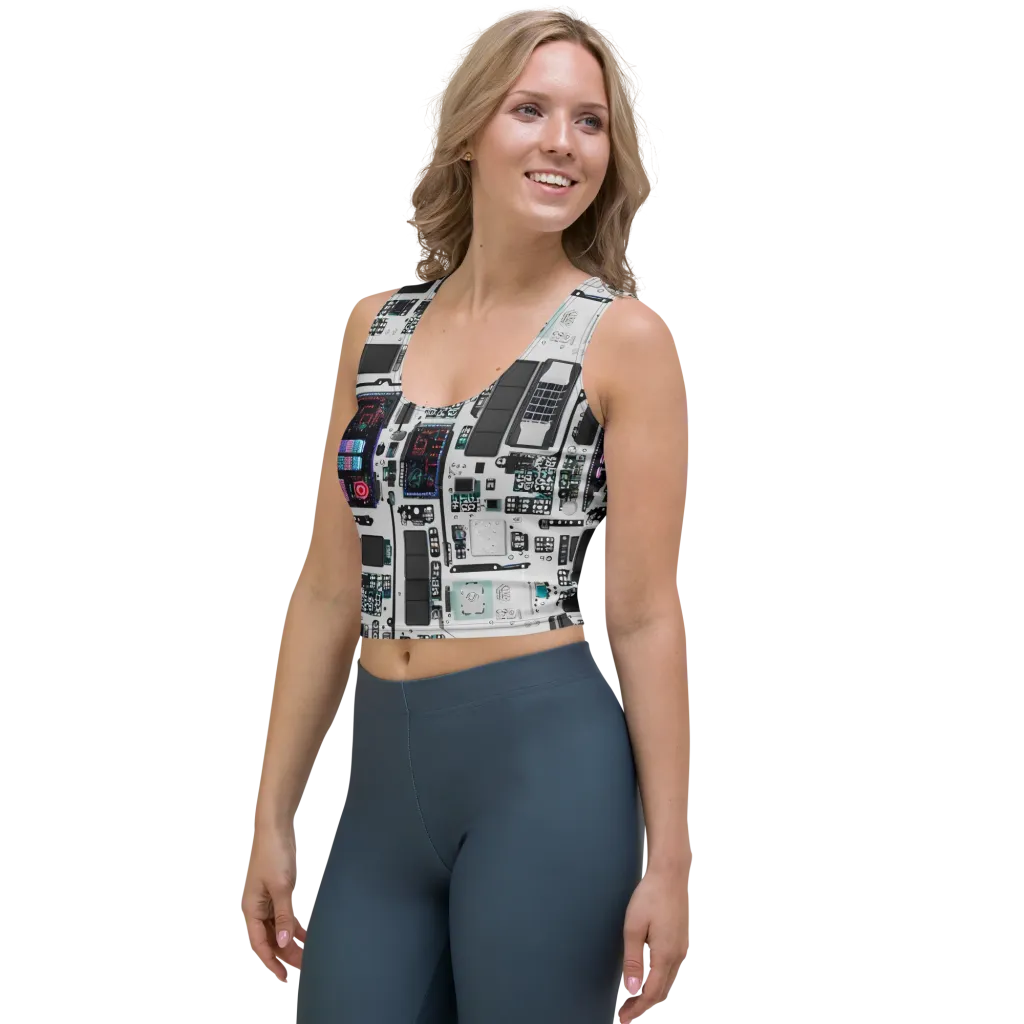 Wired Wonders on Crop Top — Left Front