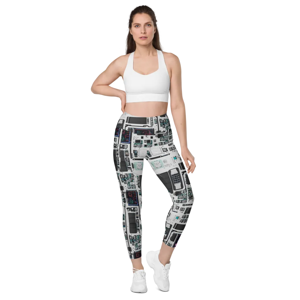 Wired Wonders on Leggings with Pockets — Front
