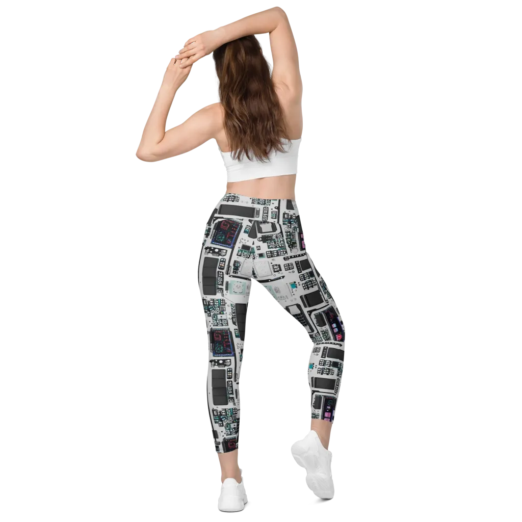 Wired Wonders on Leggings with Pockets — Back