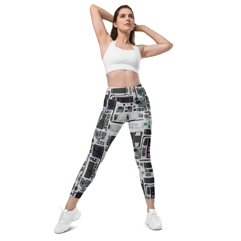 Wired Wonders on Leggings with Pockets — Front