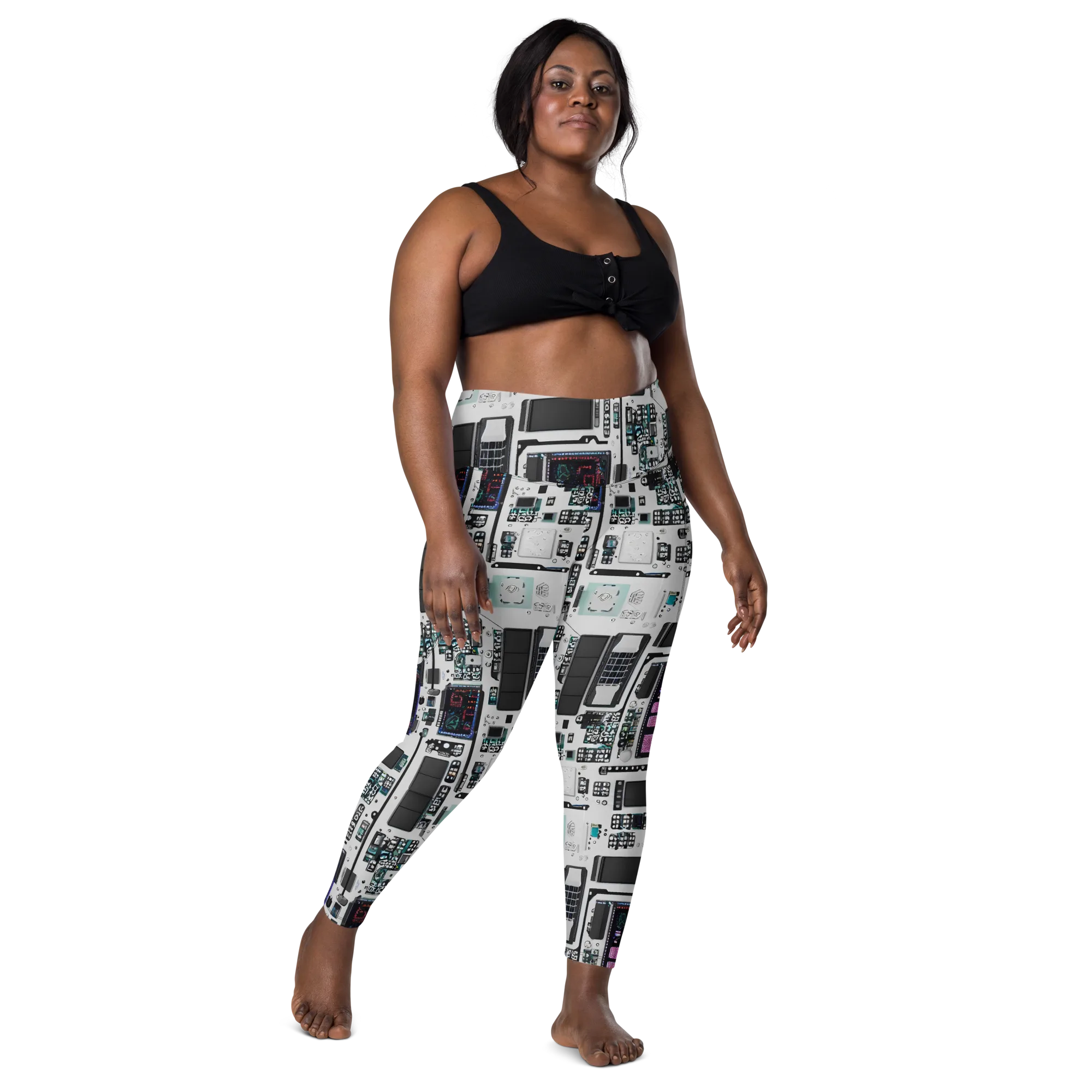 Wired Wonders on Leggings with Pockets — Front