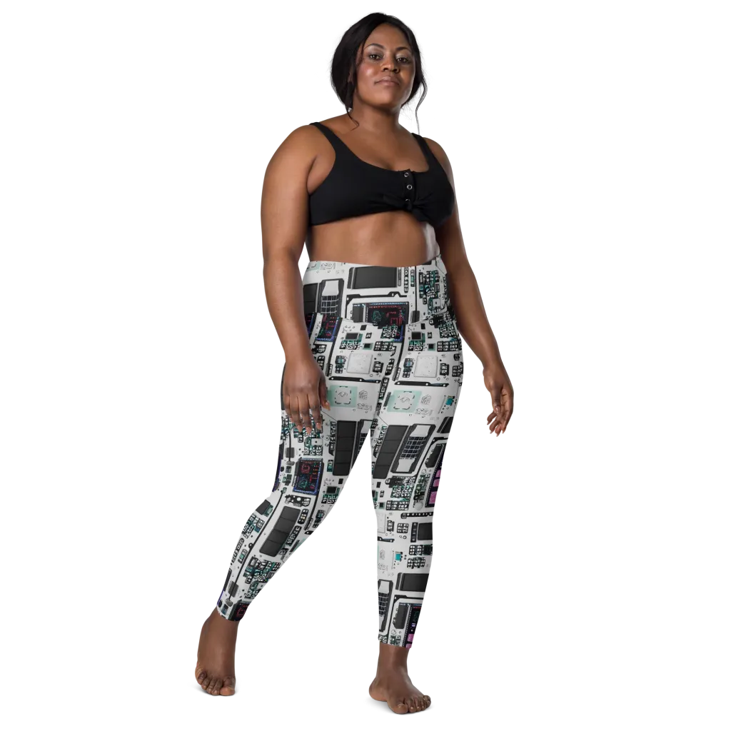 Wired Wonders on Leggings with Pockets — Front