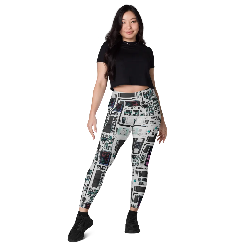 Wired Wonders on Leggings with Pockets — Front