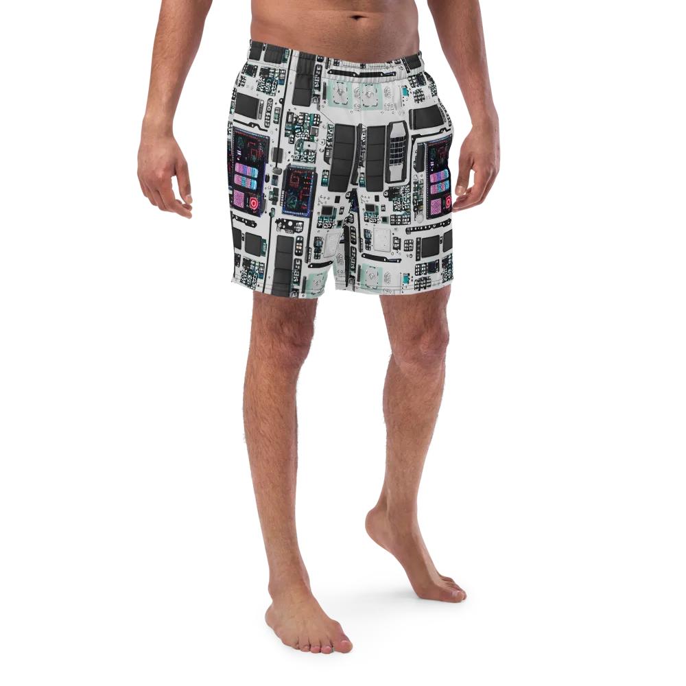 Wired Wonders on Swim Trunks — Front