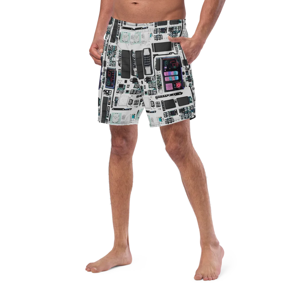 Wired Wonders on Swim Trunks — Left Front