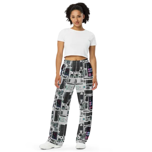 Wired Wonders on a Wide-Leg Pants